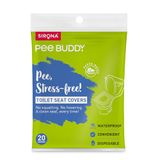 PEE BUDDY Doorspoelbare toiletstoelhoezen voor eenmalig gebruik