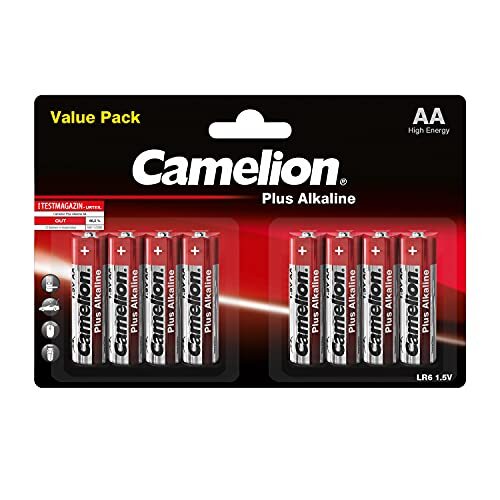 Camelion 11044806 Plus alkaline-batterijen LR6/AA/Mignon, 8-pack