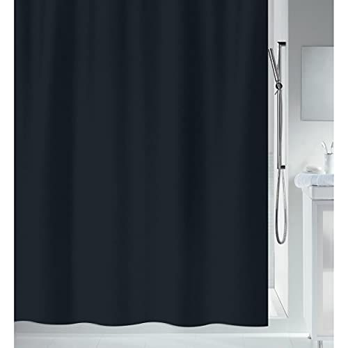 Spirella PRIMO BLACK 240X180 Douchegordijn - 7610583181244