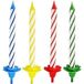 FACKELMANN Decoratieve Kaarsen, 36 kaarsen24 houders, was, meerkleurig, 55 x 55 x 25 cm, 60 stuks