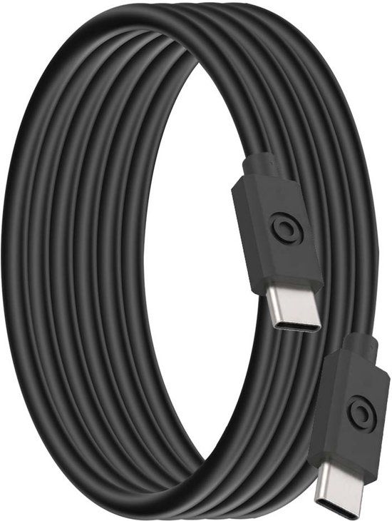 Bigben Connected CBLCC1M2RB USB-C naar USB-C Oplaadkabel 3A - 1.2m, Zwart