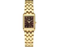 DANISH DESIGN Marie Petite Choco IV97Q1299 Dames Polshorloge Goudkleurig Bruin Analoog Quartz Mineraalglas Staal 22mm