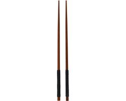 ASA Selection eetstokjes set van 2 met zwart nylon handvat, acacia, bruin, 25 cm