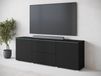 Mobistoxx VITTORIO Meuble tv-hifi 2 portes 2 tiroirs graphite