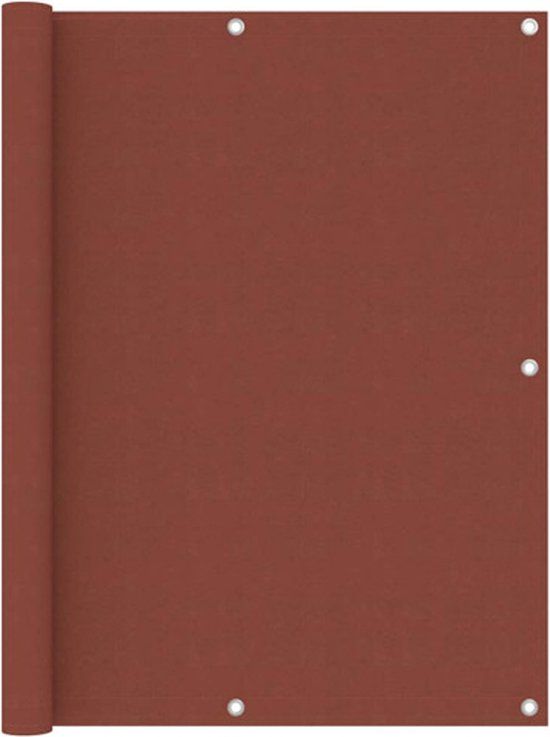 vidaXL Balkonscherm Oxford Stof Terracotta 120x300 cm