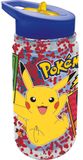 stor Pokémon Tritan Drinkfles – 330 ml – Met glittereffect – Vaatwasserbestendig & BPA-vrij - Drinkfles met rietje voor kinderen – Transparant wit