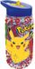 stor Pokémon Tritan Drinkfles – 330 ml – Met glittereffect – Vaatwasserbestendig & BPA-vrij - Drinkfles met rietje voor kinderen – Transparant wit