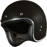 Peroz Jidre Open-Face Helm - Zwart Metallic - Maat S