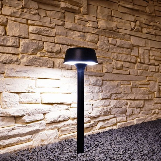 LedKoning Solar tuinverlichting staande lamp 'Edison' - 50 cm hoog - Warm wit licht - Op zonne-energie