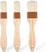 Omgoods - Set de 3 brosses de cuisson avec poils naturels pour cuisine et grill