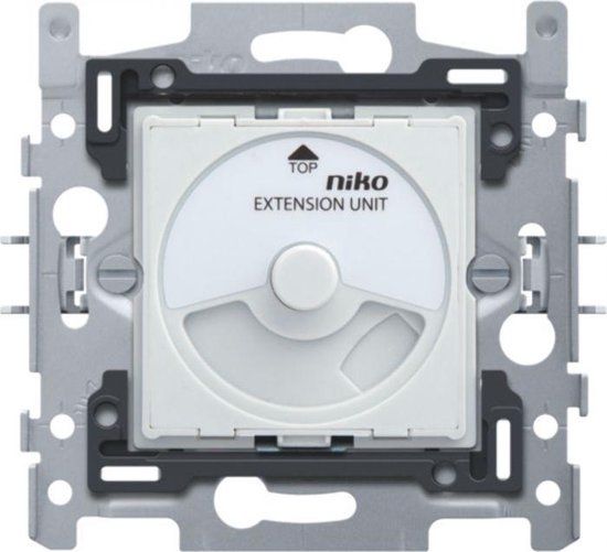 Niko - Sokkel extensie draaiknopdimmer universeel 3-DRAADS - Wit