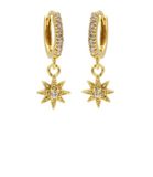KARMA Jewelry Karma Oorbellen Hinge Hoops Morningstar Goudkleurig