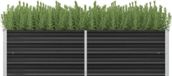 Maison Exclusive - Rehausseur de jardin, anthracite, 160 x 40 x 45 cm, acier galvanisé