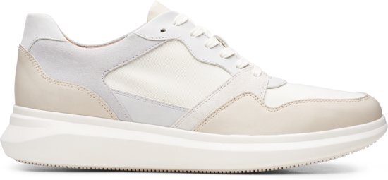 Clark, S. Un Globe Run Heren Sneakers - White Combi - Maat 40