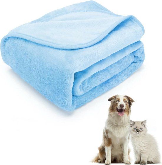 Nobleza Zachte Deken voor Honden en Katten - 160x100cm - Blauw