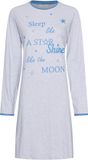 Rebelle Nachthemd Starry Nights Katoen Blauw/Wit Gestreept Maat 44