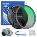 NEEWER 49 mm CPL-filter met lensdop, ultradunne circulaire polarisatiefilter, nano-coating, optisch HD-glas voor cameralens, vermindert reflectie en schittering, verhoogt het contrast
