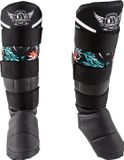 Joya Protège-tibias en cuir synthétique - Tropical - VertNoir - L