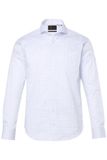 JP 1880 Heren Zakelijk Overhemd Lange Mouwen Haaienkraag Modern-Fit Sneeuwwit Maat 3XL