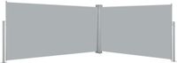 vidaXL Windscherm uittrekbaar 160x600 cm grijs
