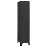 VidaXL Lockerkast 38x45x180 cm staal antracietkleurig