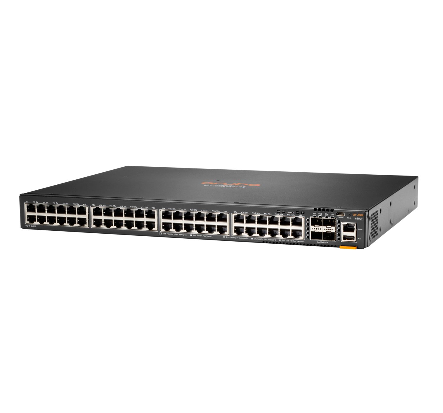 Aruba CX 6200F 48-Port Gigabit Ethernet Switch with 4 SFP+ Slots - Managed L3