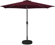 vidaXL Stokparasol Bordeauxrood Staal 296x296x235cm Waterafstotend UV-bescherming