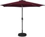 vidaXL Stokparasol Bordeauxrood Staal 296x296x235cm Waterafstotend UV-bescherming