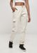 Urban Classics High Waist Cargobroek Creme W28