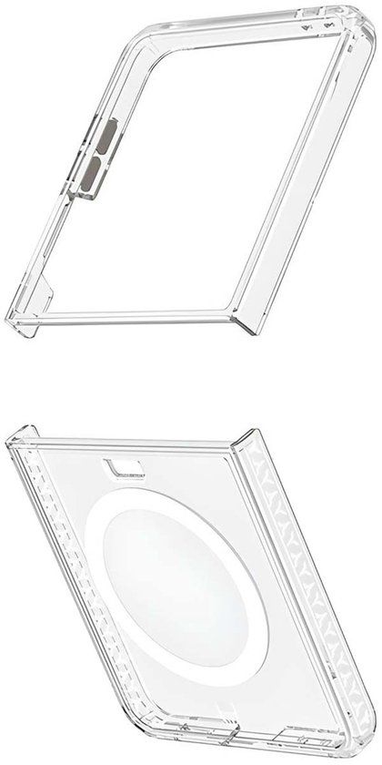 FORCE CASE Duo Series MagSafe Versterkt Hoesje voor Samsung Galaxy Z Flip 7 - Transparant