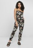 Urban Classics Viscose Bandeau Jumpsuit 5XL Zwart