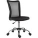 Chaise de bureau polyester noir 43x58x100 cm