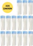 JustValue Kattenbakzakken Uitsluitend Voor Automatische Kattenbakken - 15 rollen - 225 Zakken - 15 Stuks Per Rol - Geschikt voor 65L Kattenbakken