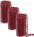 Othmar Decorations Bv Kralenslinger - 4x stuks - rood - kunststof - 8 meter