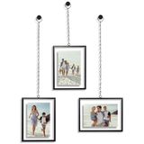 Americanflat Metalen zwevend frame met ketting - Set van 3