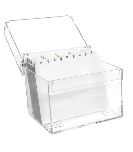 MAUL Kaartenbak A7 Transparant