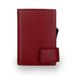 SecWal SW2 Portemonnee Rood Leer Aluminium Unisex 9.5 x 7 cm