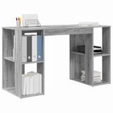 vidaXL Bureau Grijs Sonoma Bewerkt Hout 130 x 50,5 x 75 cm