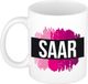 Bellatio Decorations Saar naam cadeau koffie mok