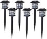 Sunnydays Tuinlampen / prikspot Solar Lumio - 8x - zwart - kunststof - waterbestendig - 38 cm