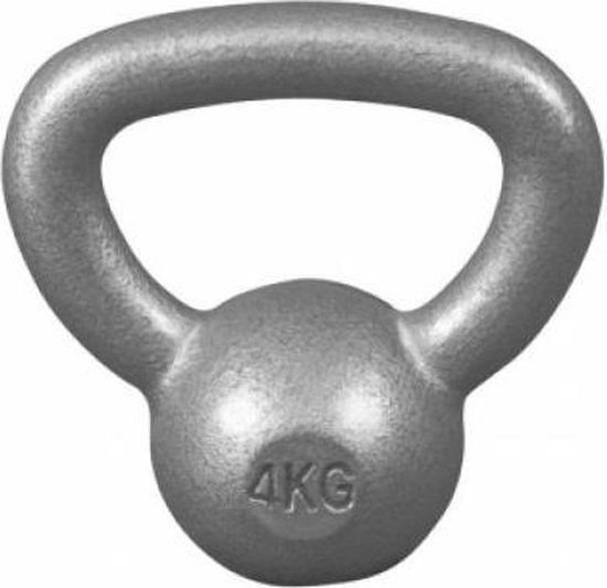 Gorilla Sports Kettlebell - 4 kg - Zilver
