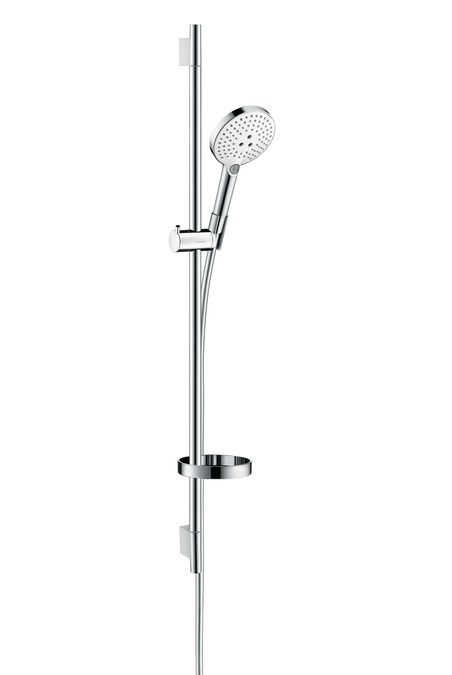 Hansgrohe Raindance Select S 120 / Unica'S Puro Glijstangset - 90 cm - Chroom / Wit