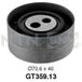 SNR Galet tendeur de courroie de distribution pour CITROËN: Relay, Jumper, XM & PEUGEOT: Boxer, 605 (Ref: GT359.13)