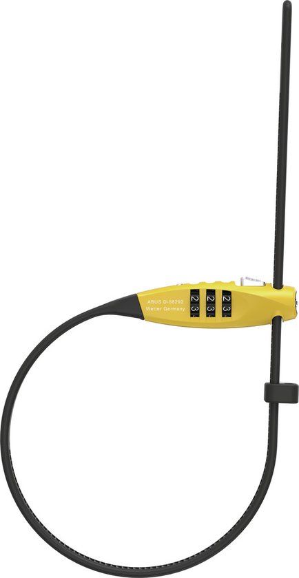 Abus Combiflex Travelguard Kabelslot - 45 cm - Geel/Zwart