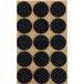 Viefe 15 patins antidérapants en feutre, ronds, Ø 30 mm, noirs