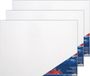 Toppoint Canvas schildersdoek - 3x - 50 x 70 cm - hobby verf schilderen - wit - doek op frame