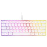 Corsair K65 RGB MINI 60% TKL Gaming Keyboard - White, German Layout, Cherry MX Speed