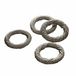 LOBERON Set de 4 ronds de serviette Alea argenté