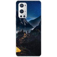 OnePlus Bedrukt siliconen hoesje compatibel met OnePlus 9 Pro 5G Seul en montagne