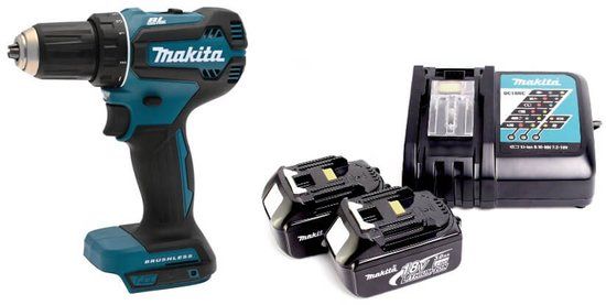 Makita DDF485RFJ Accu-schroefboormachine - 18V - Incl. 2x 3.0Ah Accu's & Koffer